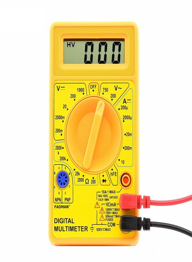 FADMAN FD-8 DIGITAL MULTIMETER YELLOW - Image 1